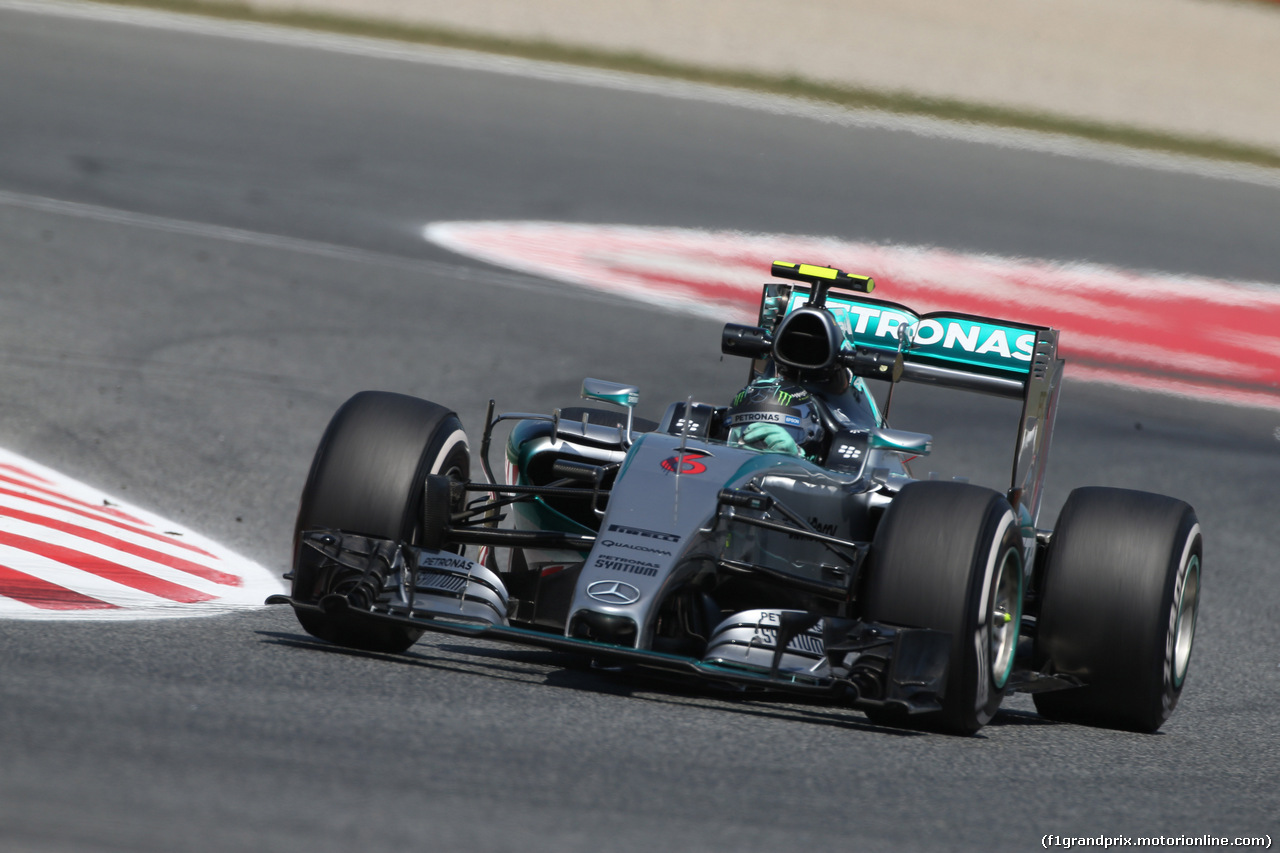 GP SPAGNA, 08.02.2015- Prove Libere 2, Nico Rosberg (GER) Mercedes AMG F1 W06