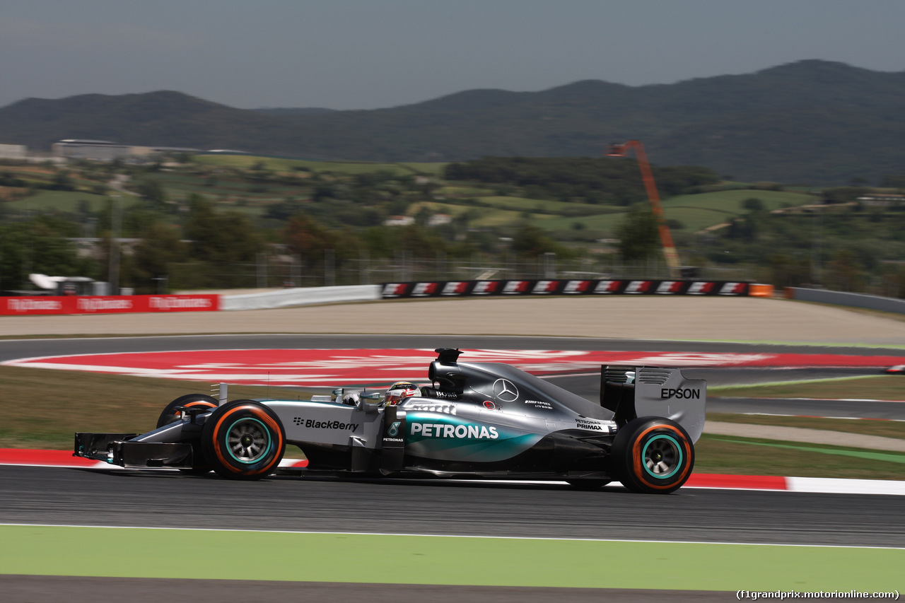 GP SPAGNA, 08.02.2015- Prove Libere 2,  Lewis Hamilton (GBR) Mercedes AMG F1 W06