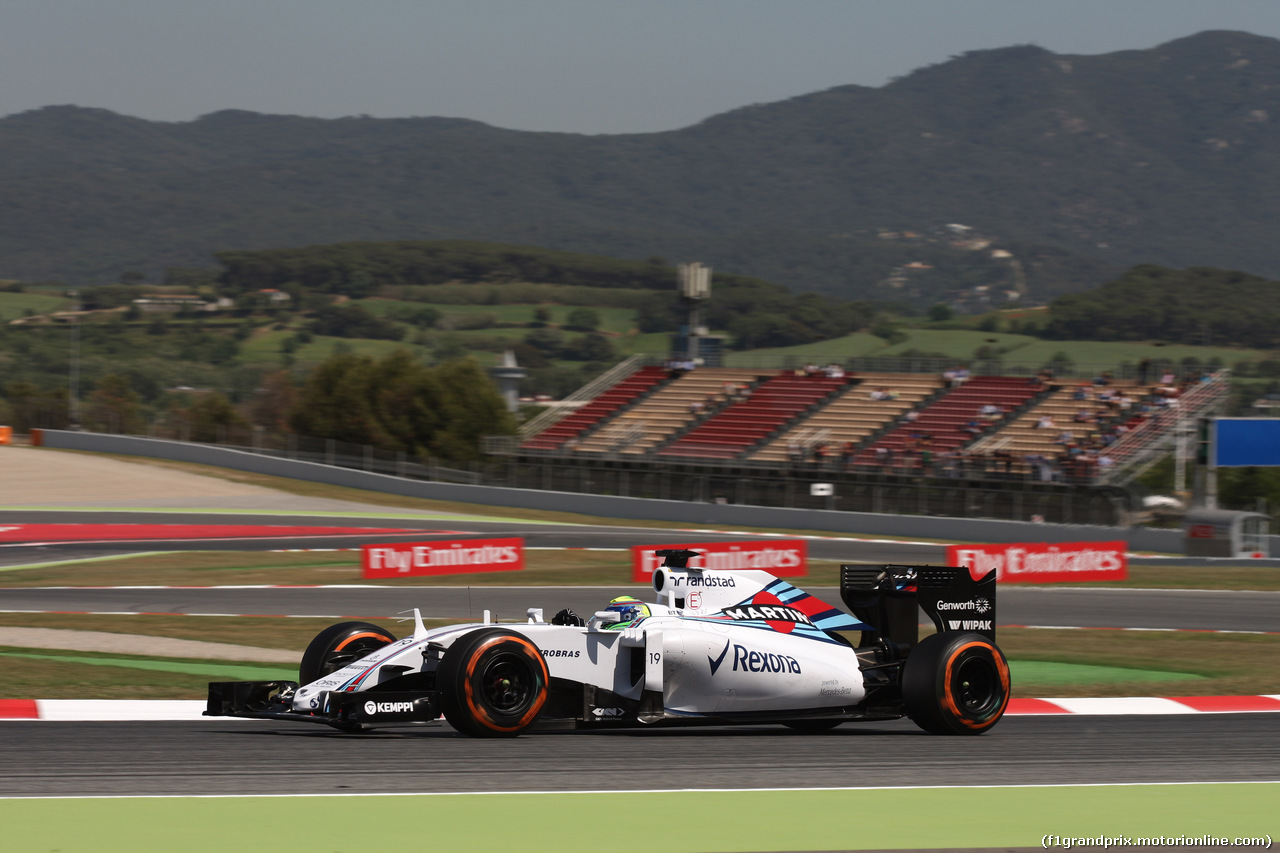 GP SPAGNA, 08.02.2015- Prove Libere 2, Felipe Massa (BRA) Williams F1 Team FW37