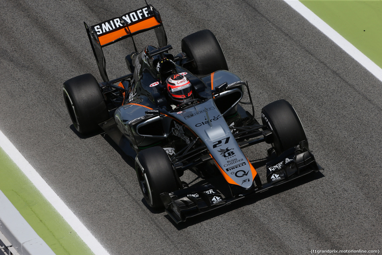 GP SPAGNA, 08.02.2015- Prove Libere 2, Nico Hulkenberg (GER) Sahara Force India F1 VJM08