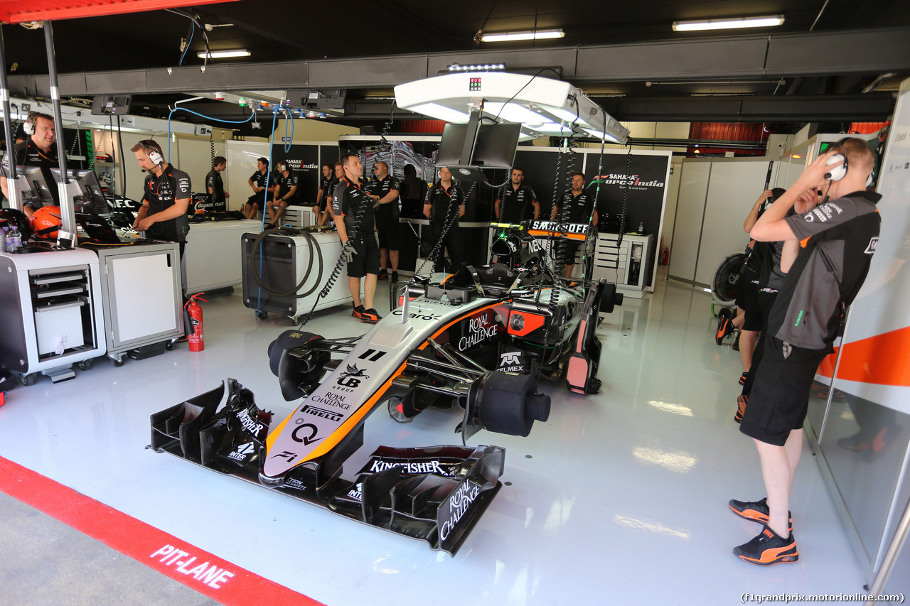 GP SPAGNA, 08.02.2015- Prove Libere 2, Sergio Perez (MEX) Sahara Force India F1 Team VJM08