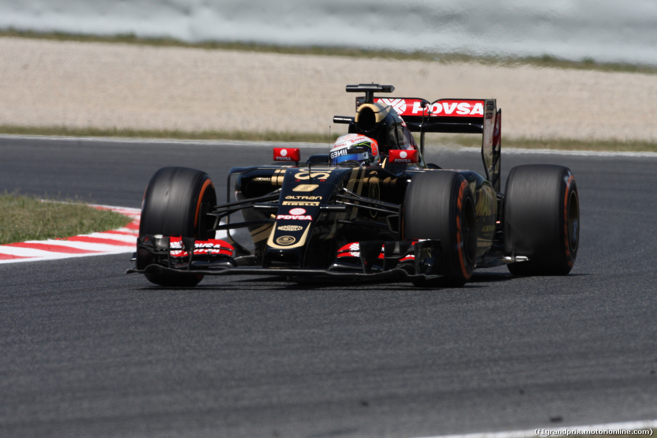 GP SPAGNA, 08.02.2015- Prove Libere 2, Romain Grosjean (FRA) Lotus F1 Team E23