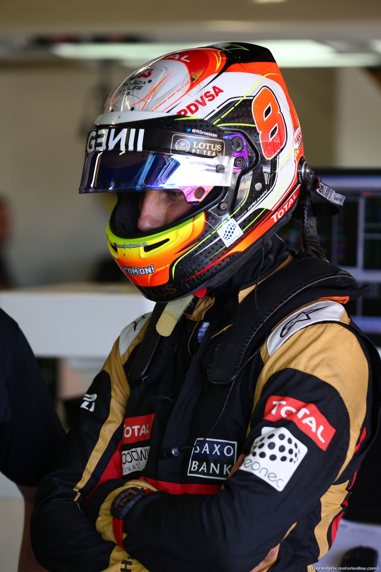 GP SPAGNA, 08.02.2015- Prove Libere 2, Romain Grosjean (FRA) Lotus F1 Team E23
