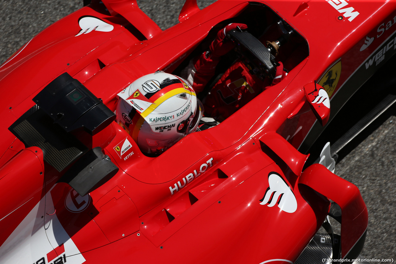 GP SPAGNA, 08.02.2015- Prove Libere 2, Sebastian Vettel (GER) Ferrari SF15-T