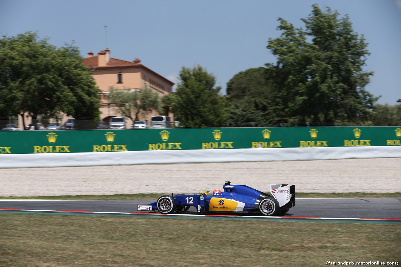 GP SPAGNA, 08.02.2015- Prove Libere 2, Felipe Nasr (BRA) Sauber C34