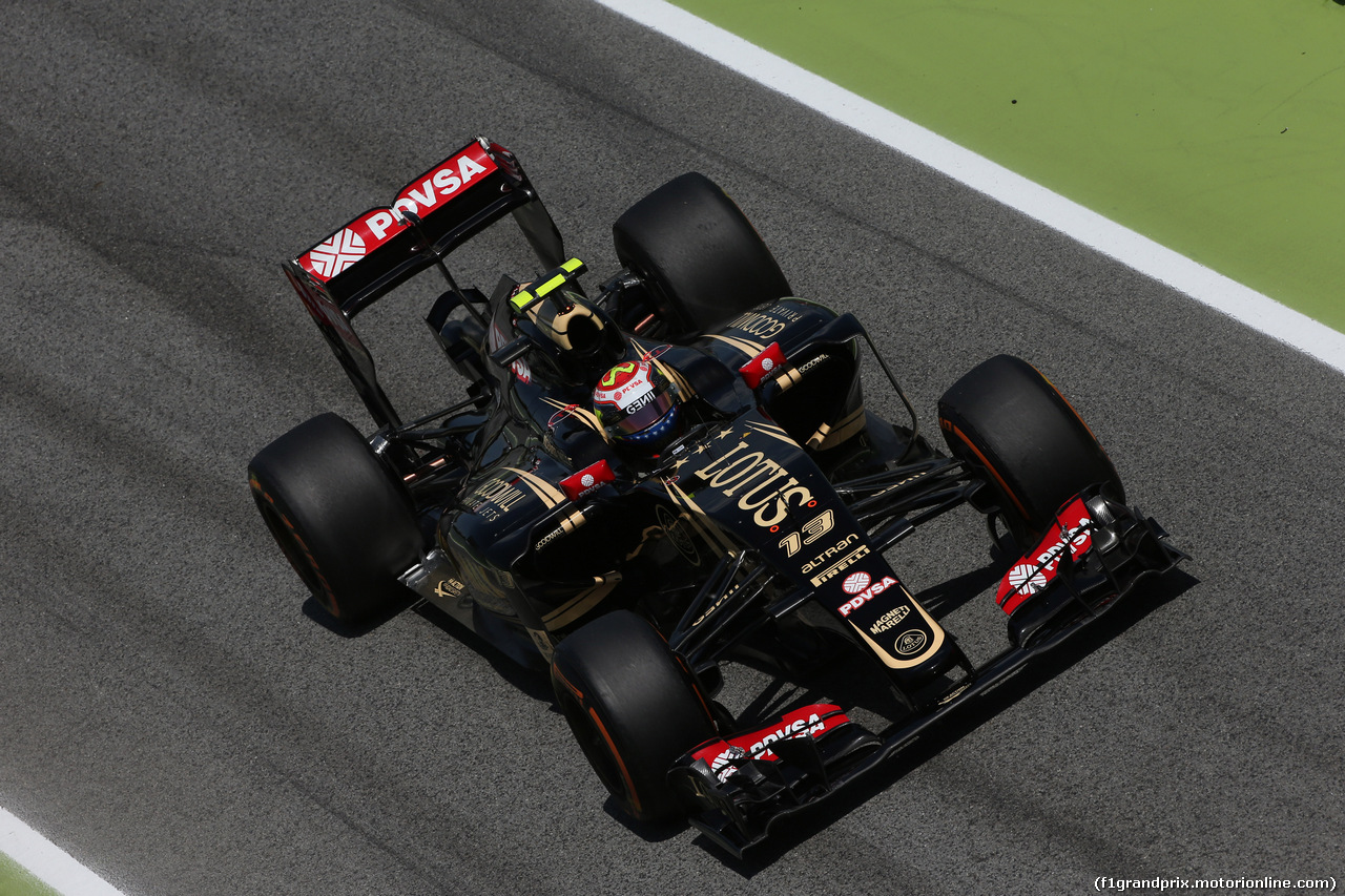 GP SPAGNA, 08.02.2015- Prove Libere 2, Pastor Maldonado (VEN) Lotus F1 Team E23