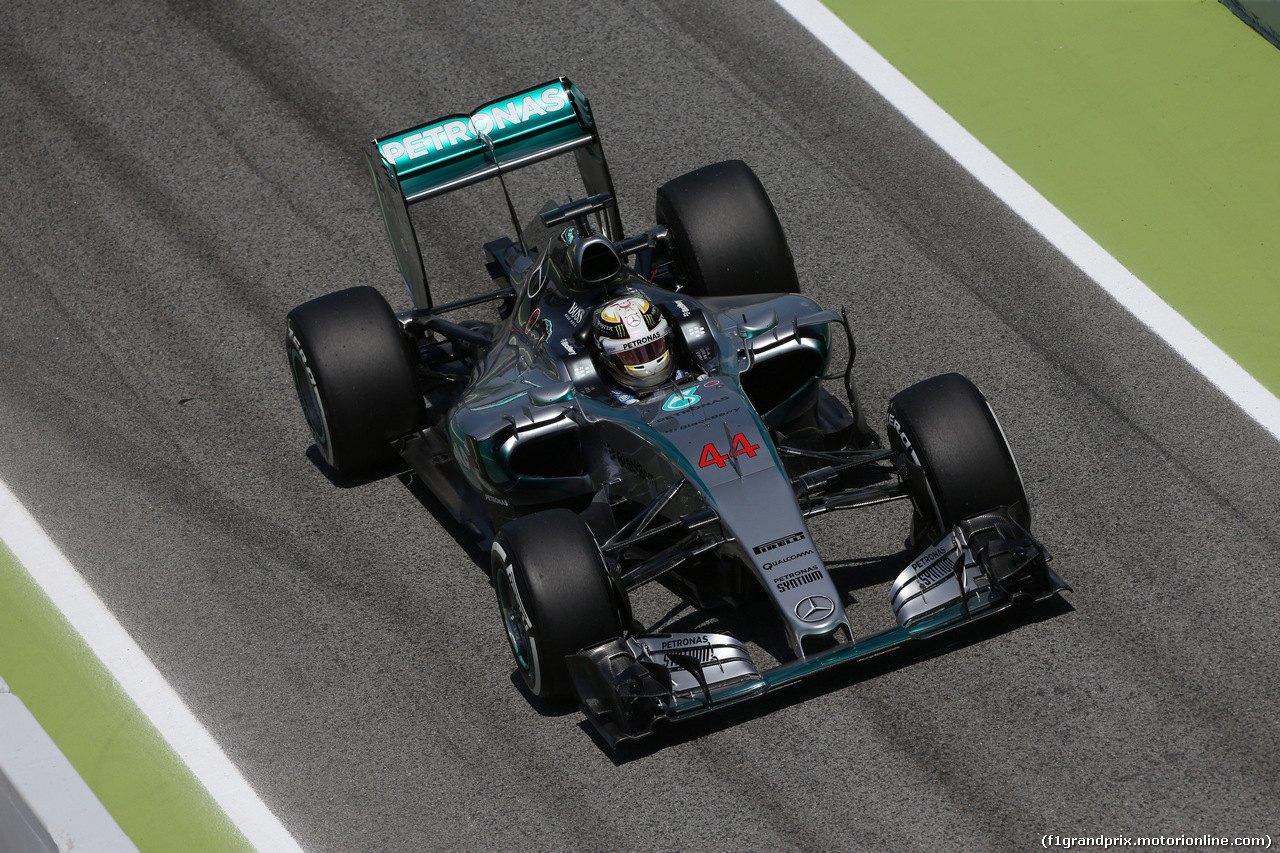 GP SPAGNA, 08.02.2015- Prove Libere 2,  Lewis Hamilton (GBR) Mercedes AMG F1 W06