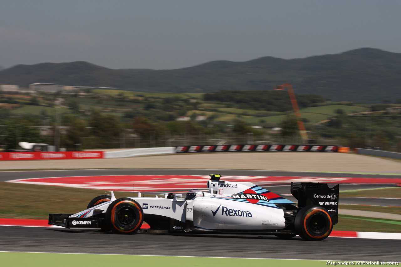 GP SPAGNA, 08.02.2015- Prove Libere 2, Valtteri Bottas (FIN) Williams F1 Team FW37