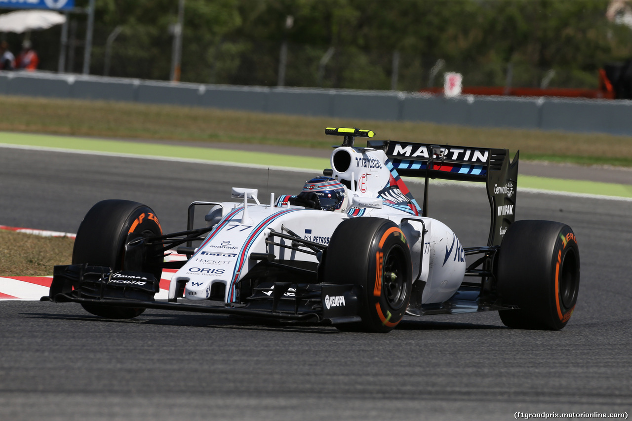 GP SPAGNA, 08.02.2015- Prove Libere 2, Valtteri Bottas (FIN) Williams F1 Team FW37