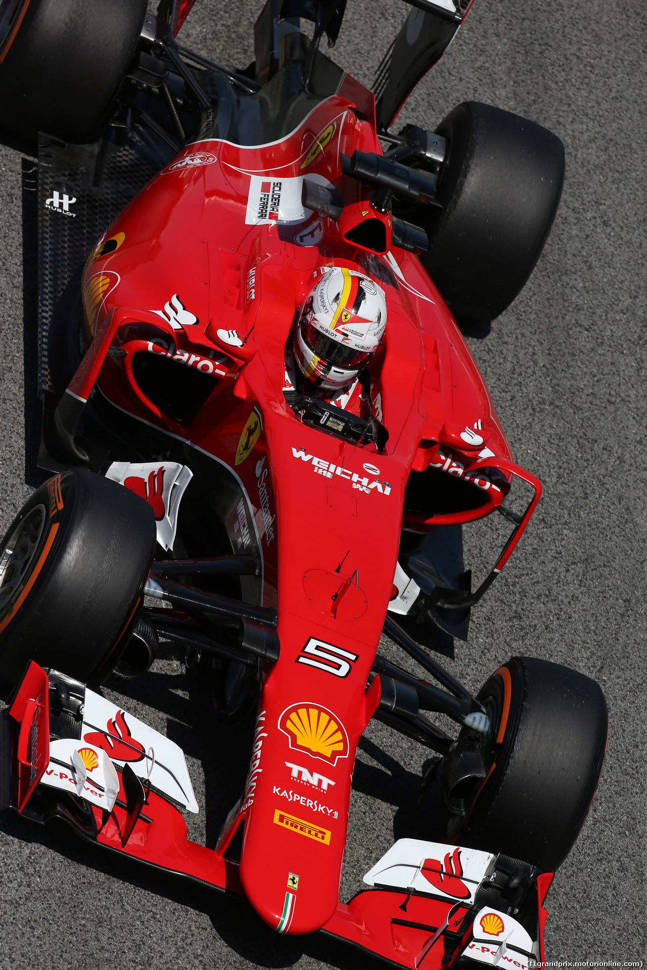 GP SPAGNA, 08.02.2015- Prove Libere 2, Sebastian Vettel (GER) Ferrari SF15-T