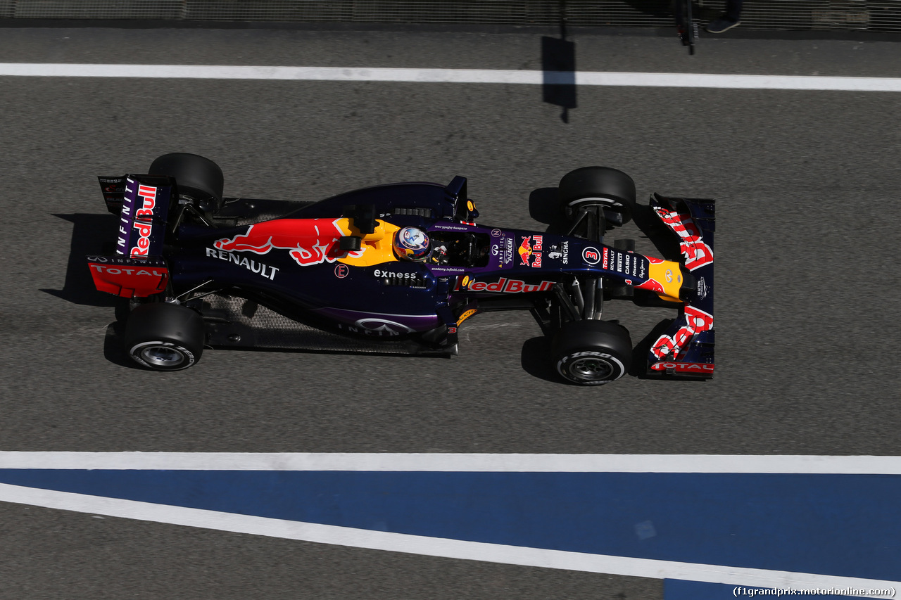 GP SPAGNA, 08.02.2015- Prove Libere 2, Daniel Ricciardo (AUS) Red Bull Racing RB11