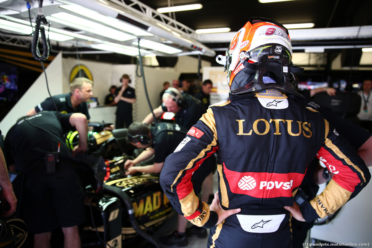 GP SPAGNA, 08.02.2015- Prove Libere 2, Romain Grosjean (FRA) Lotus F1 Team E23