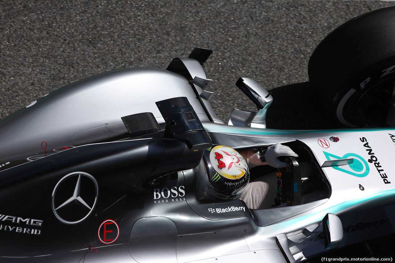 GP SPAGNA, 08.02.2015- Prove Libere 2,  Lewis Hamilton (GBR) Mercedes AMG F1 W06