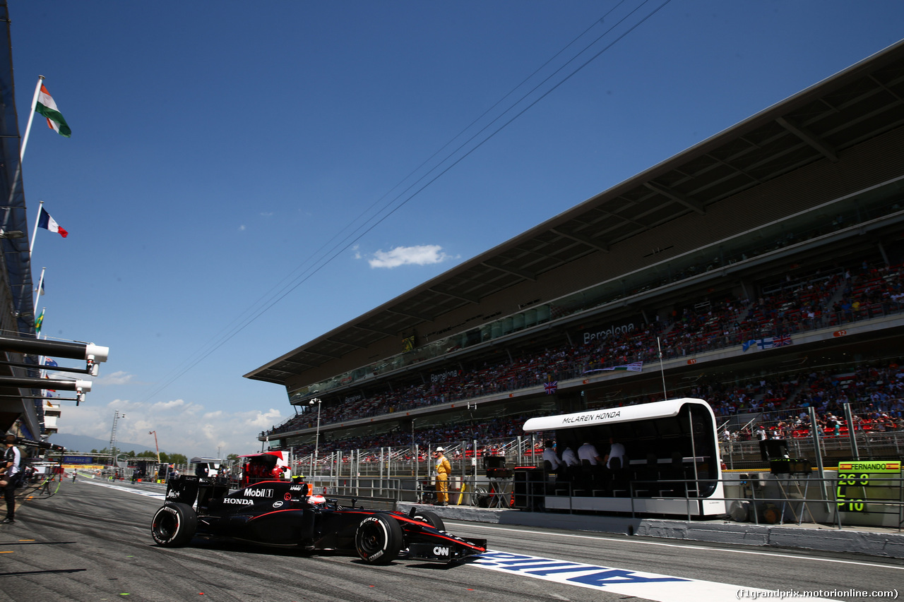 GP SPAGNA, 08.02.2015- Prove Libere 2, Jenson Button (GBR) McLaren Honda MP4-30
