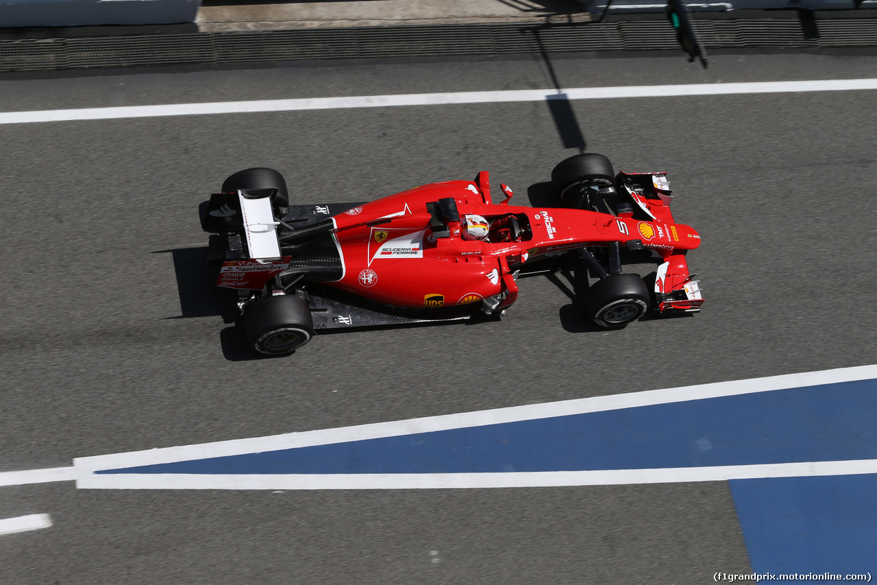 GP SPAGNA, 08.02.2015- Prove Libere 2, Sebastian Vettel (GER) Ferrari SF15-T