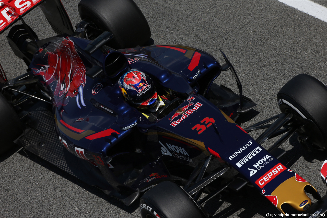 GP SPAGNA, 08.02.2015- Prove Libere 2, Max Verstappen (NED) Scuderia Toro Rosso STR10