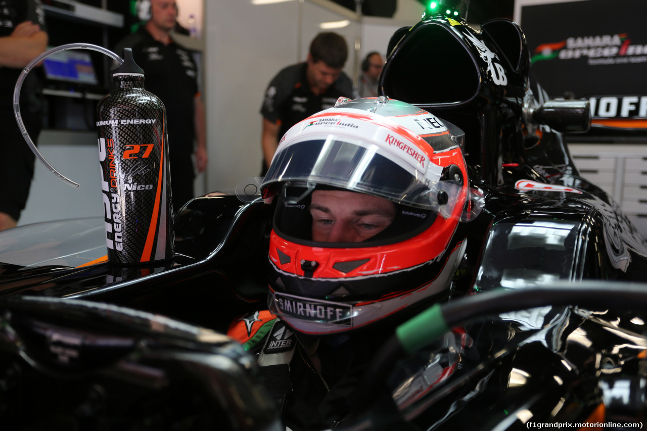 GP SPAGNA, 08.02.2015- Prove Libere 2, Nico Hulkenberg (GER) Sahara Force India F1 VJM08