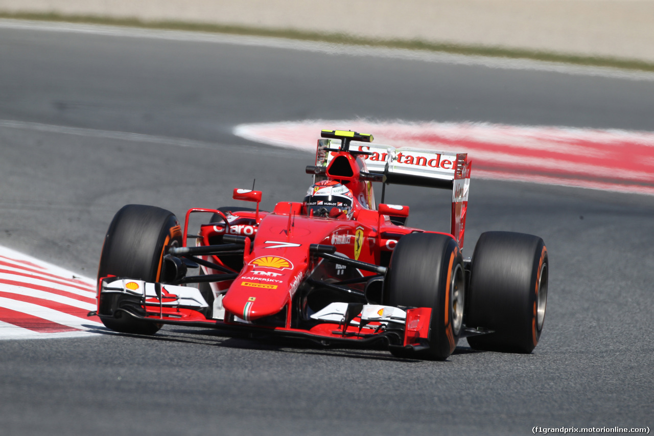 GP SPAGNA, 08.02.2015- Prove Libere 2, Kimi Raikkonen (FIN) Ferrari SF15-T