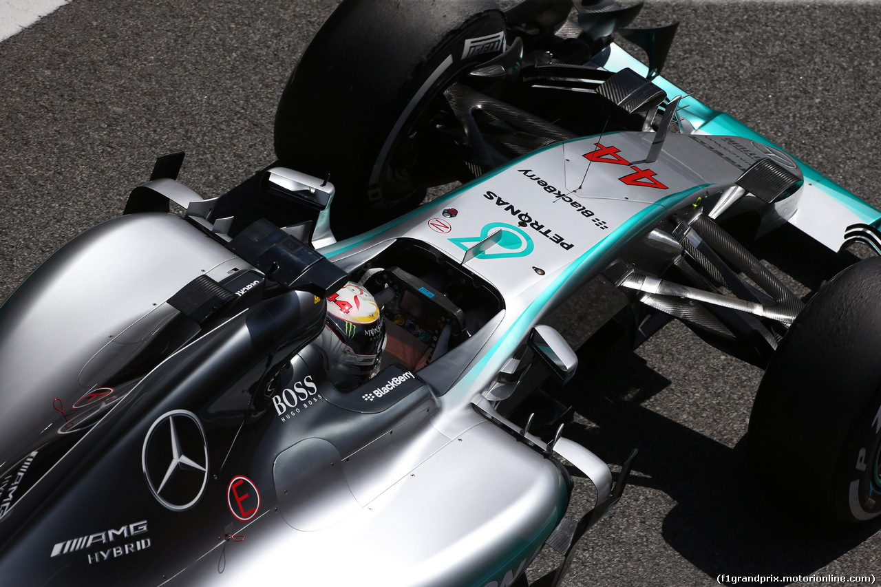 GP SPAGNA, 08.02.2015- Prove Libere 2,  Lewis Hamilton (GBR) Mercedes AMG F1 W06