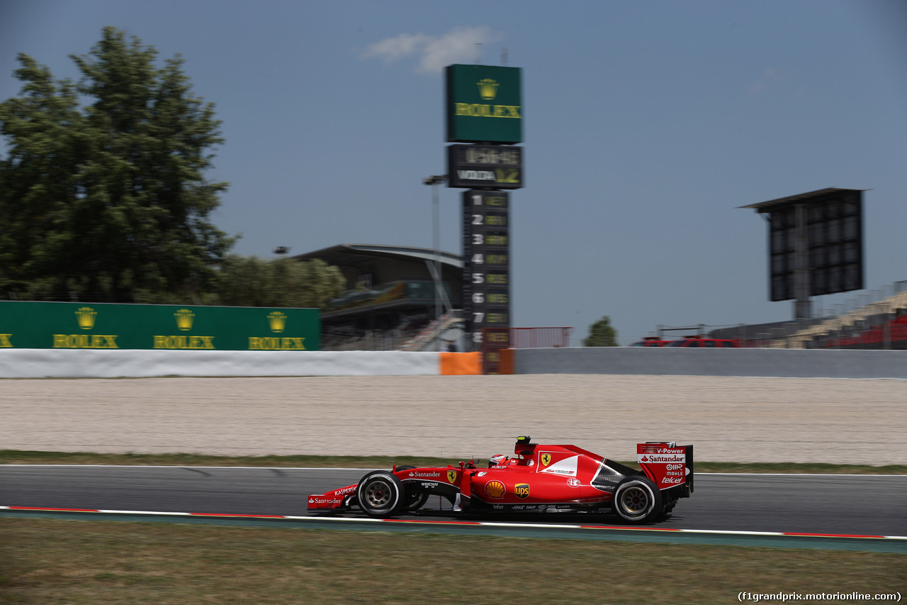 GP SPAGNA, 08.02.2015- Prove Libere 2, Kimi Raikkonen (FIN) Ferrari SF15-T