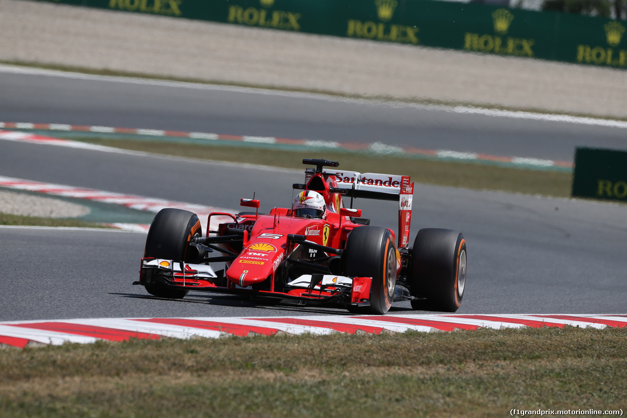 GP SPAGNA, 08.02.2015- Prove Libere 2, Sebastian Vettel (GER) Ferrari SF15-T
