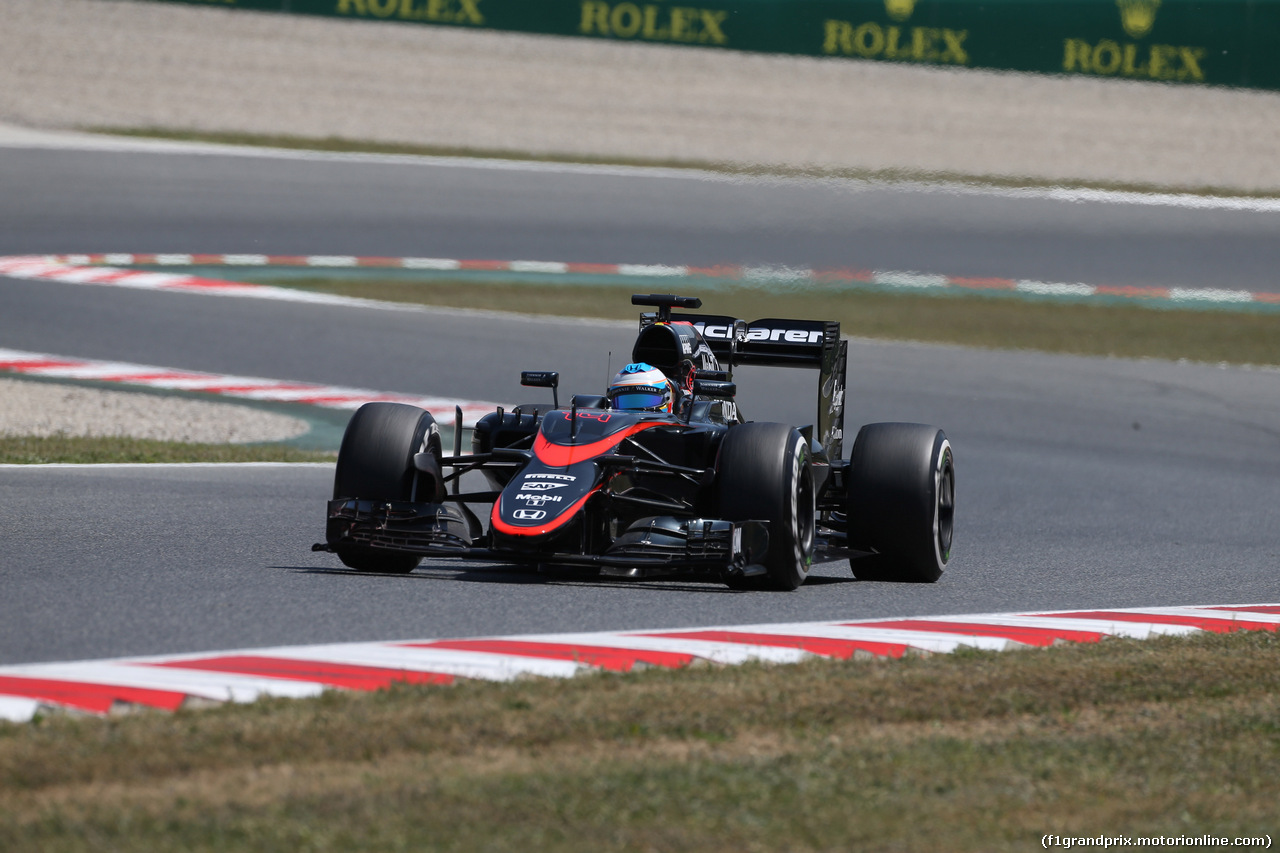 GP SPAGNA, 08.02.2015- Prove Libere 2, Fernando Alonso (ESP) McLaren Honda MP4-30