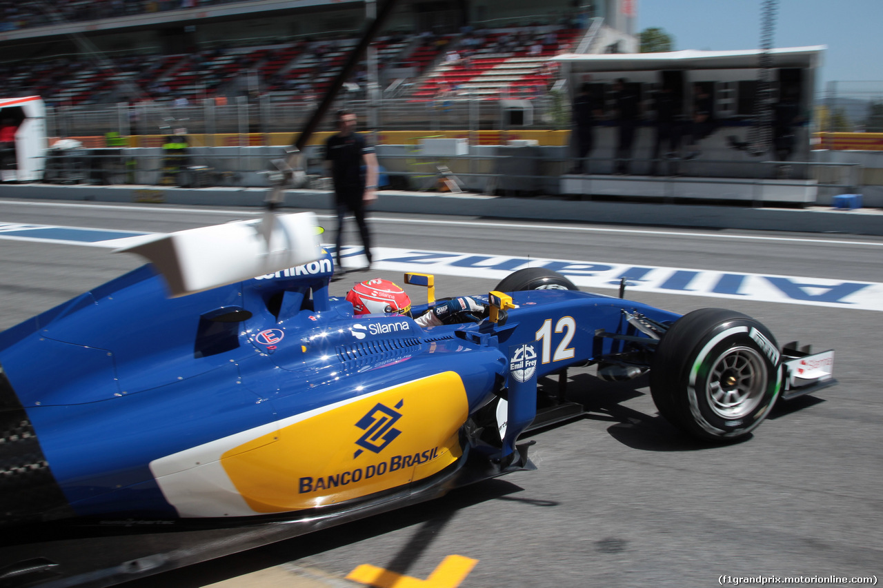GP SPAGNA, 08.02.2015- Prove Libere 2,  Felipe Nasr (BRA) Sauber C34