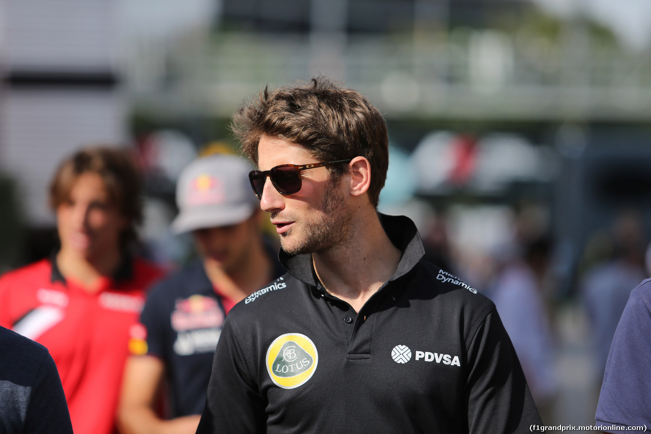 GP SPAGNA, 08.02.2015- Romain Grosjean (FRA) Lotus F1 Team E23