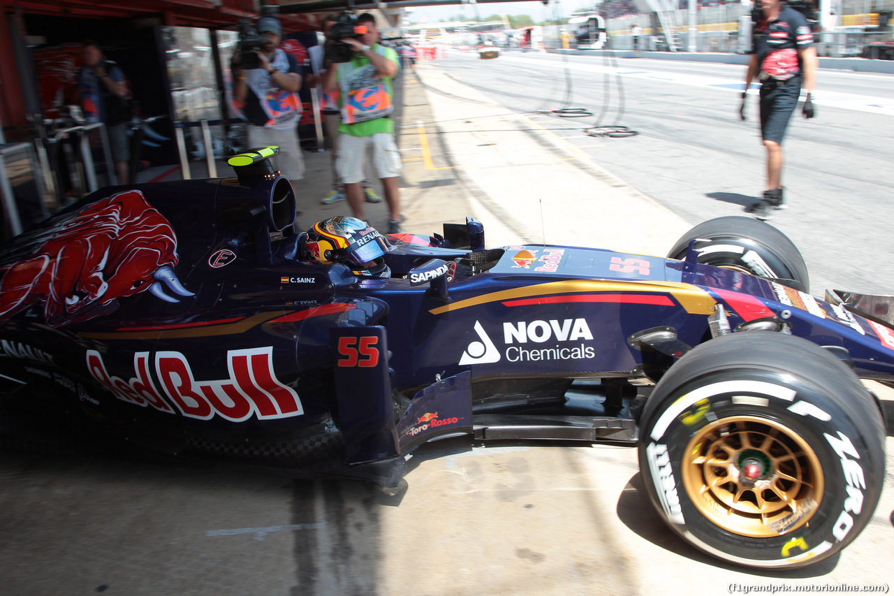 GP SPAGNA, 08.02.2015- fp2 Carlos Sainz Jr (ESP) Scuderia Toro Rosso STR10