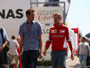 GP SPAGNA, 08.02.2015- Sebastian Vettel (GER) Ferrari SF15-T e Alex Wurz (AUS)