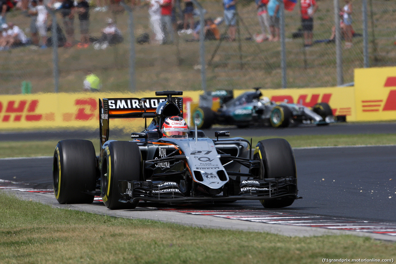 GP UNGHERIA, 26.07.2015 - Gara, Nico Hulkenberg (GER) Sahara Force India F1 VJM08