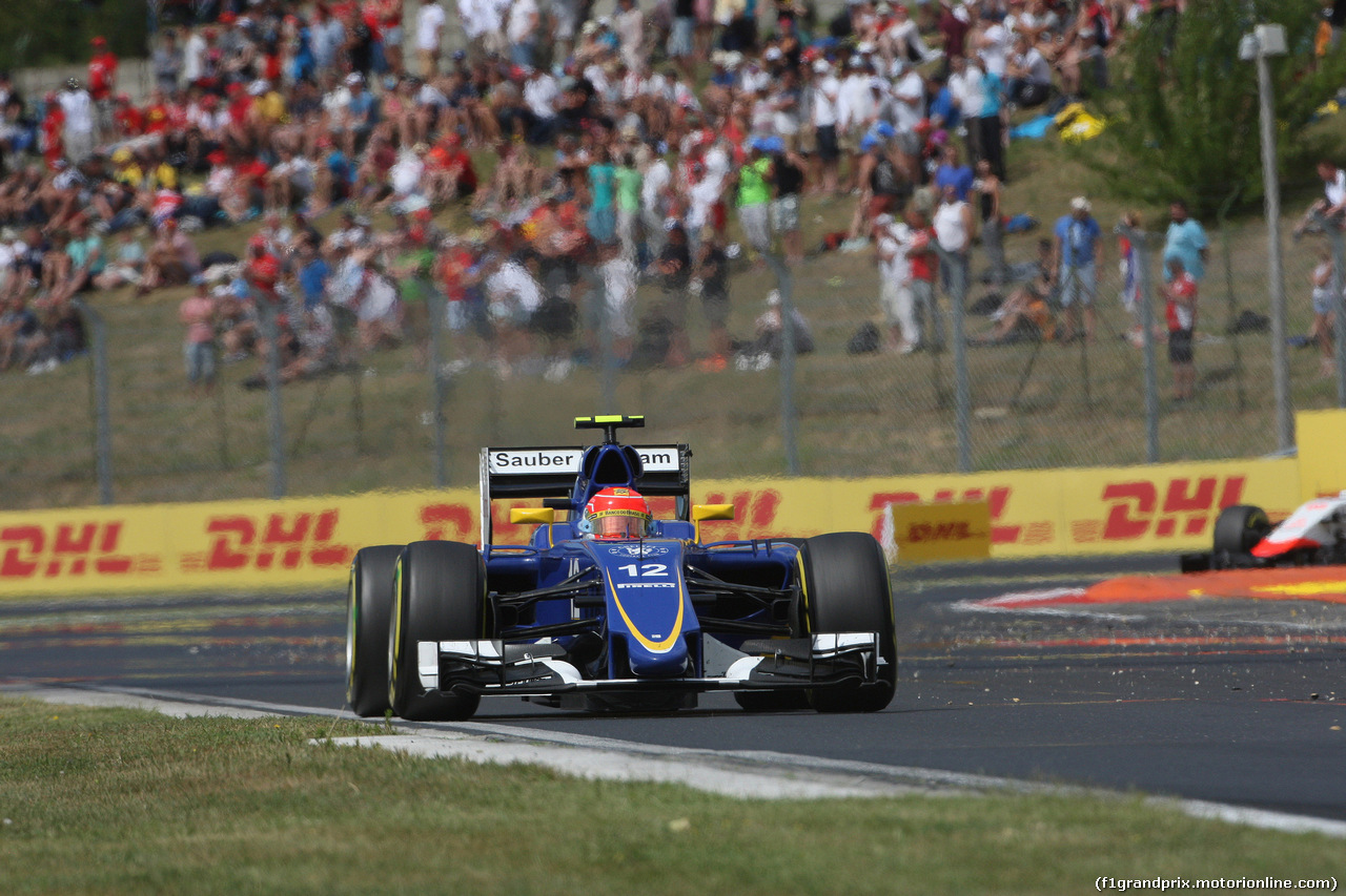 GP UNGHERIA, 26.07.2015 - Gara, Felipe Nasr (BRA) Sauber C34