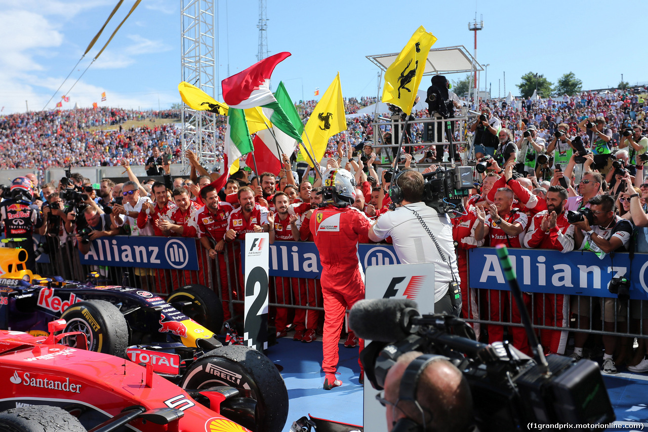 GP UNGHERIA, 26.07.2015 - Gara, Sebastian Vettel (GER) Ferrari SF15-T vincitore