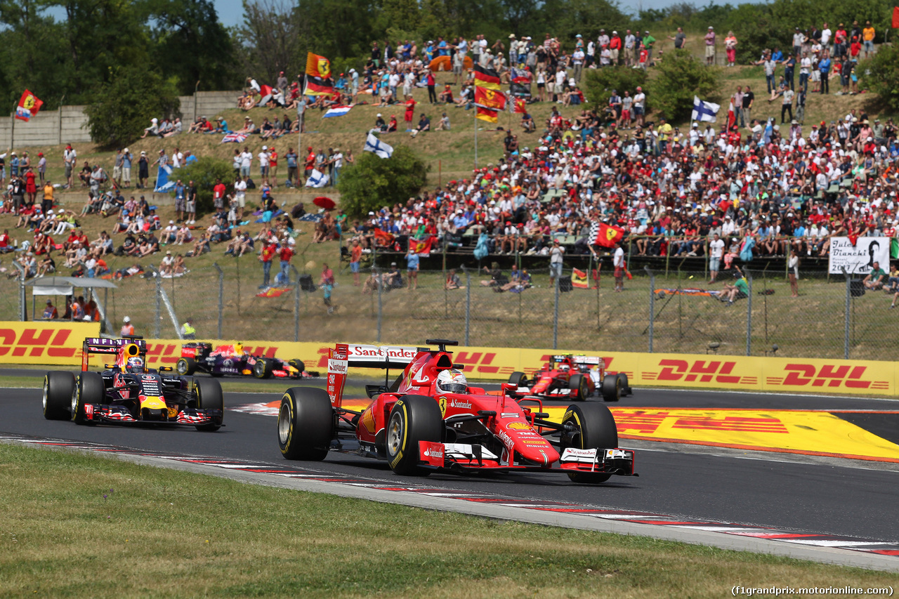 GP UNGHERIA, 26.07.2015 - Gara, Sebastian Vettel (GER) Ferrari SF15-T