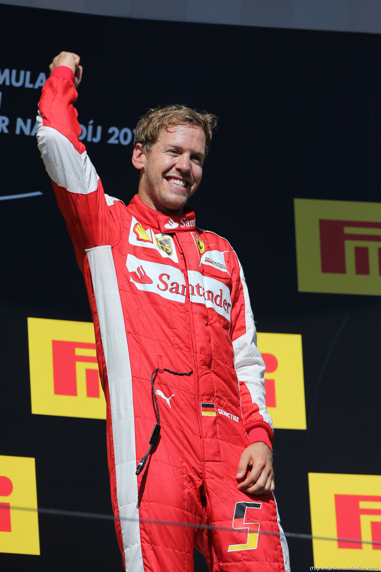 GP UNGHERIA, 26.07.2015 - Gara, Sebastian Vettel (GER) Ferrari SF15-T vincitore