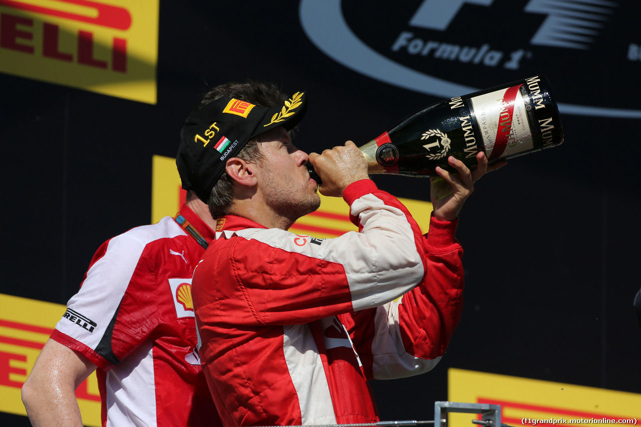 GP UNGHERIA, 26.07.2015 - Gara, Sebastian Vettel (GER) Ferrari SF15-T vincitore