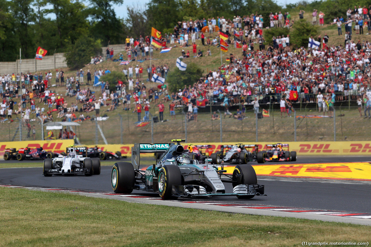 GP UNGHERIA, 26.07.2015 - Gara, Nico Rosberg (GER) Mercedes AMG F1 W06