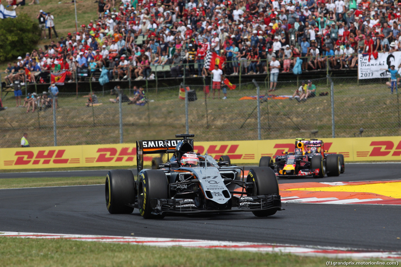 GP UNGHERIA, 26.07.2015 - Gara, Nico Hulkenberg (GER) Sahara Force India F1 VJM08