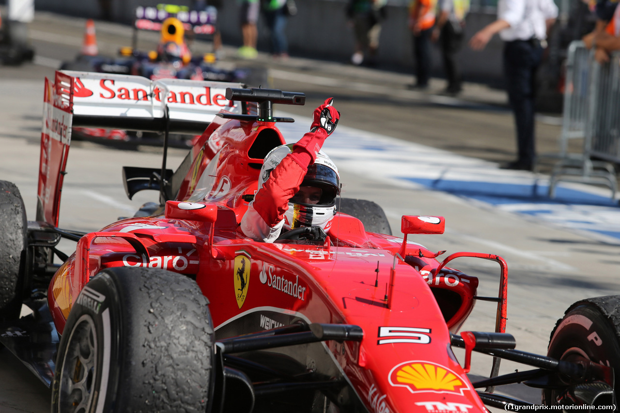 GP UNGHERIA, 26.07.2015 - Gara, Sebastian Vettel (GER) Ferrari SF15-T vincitore