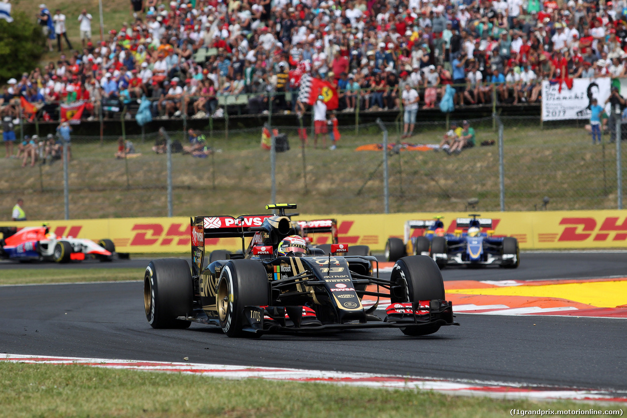 GP UNGHERIA, 26.07.2015 - Gara, Pastor Maldonado (VEN) Lotus F1 Team E23