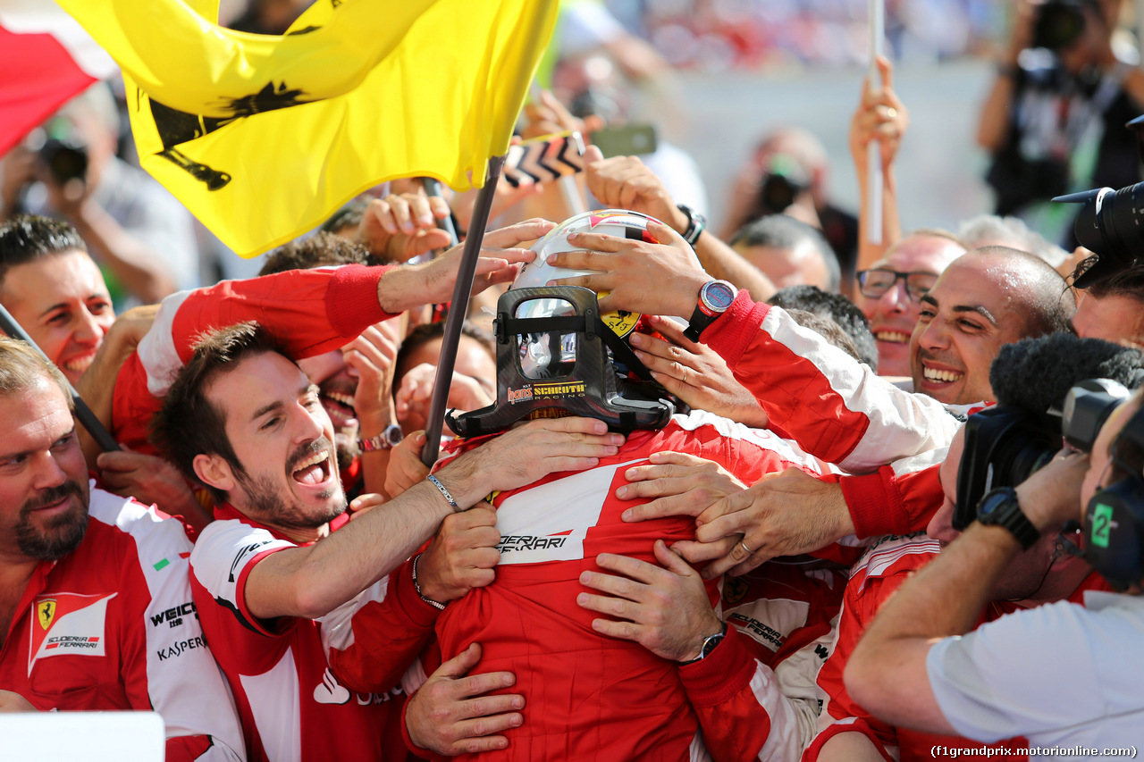 GP UNGHERIA, 26.07.2015 - Gara, Sebastian Vettel (GER) Ferrari SF15-T vincitore