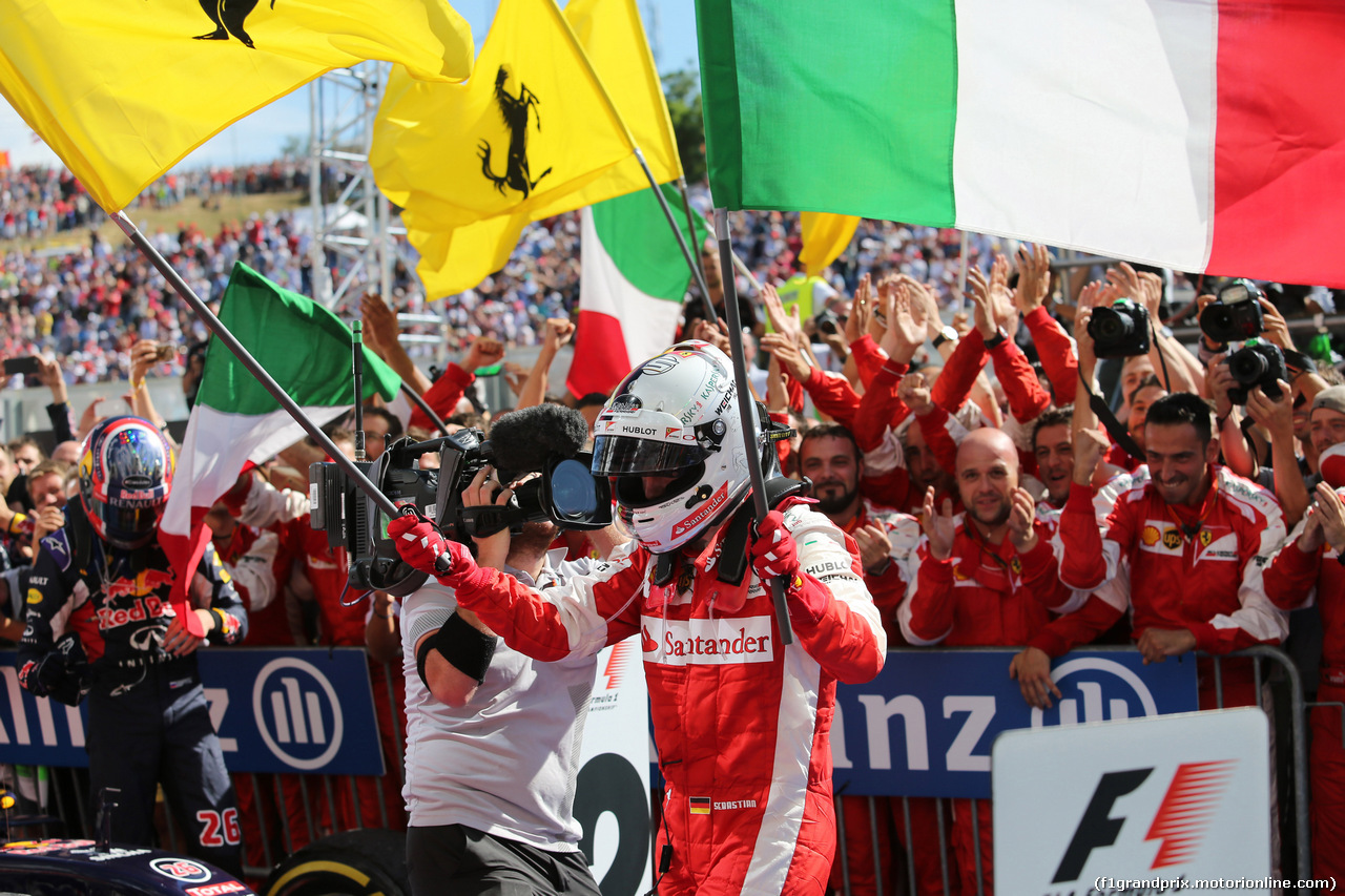 GP UNGHERIA, 26.07.2015 - Gara, Sebastian Vettel (GER) Ferrari SF15-T vincitore