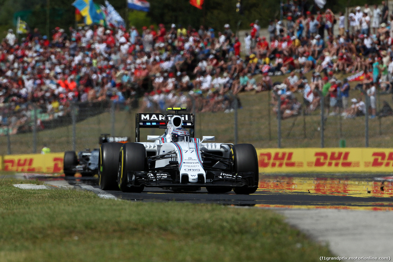 GP UNGHERIA, 26.07.2015 - Gara, Valtteri Bottas (FIN) Williams F1 Team FW37