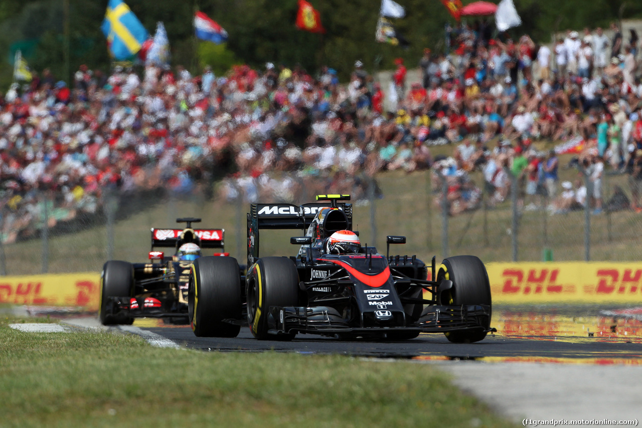 GP UNGHERIA, 26.07.2015 - Gara, Jenson Button (GBR)  McLaren Honda MP4-30.