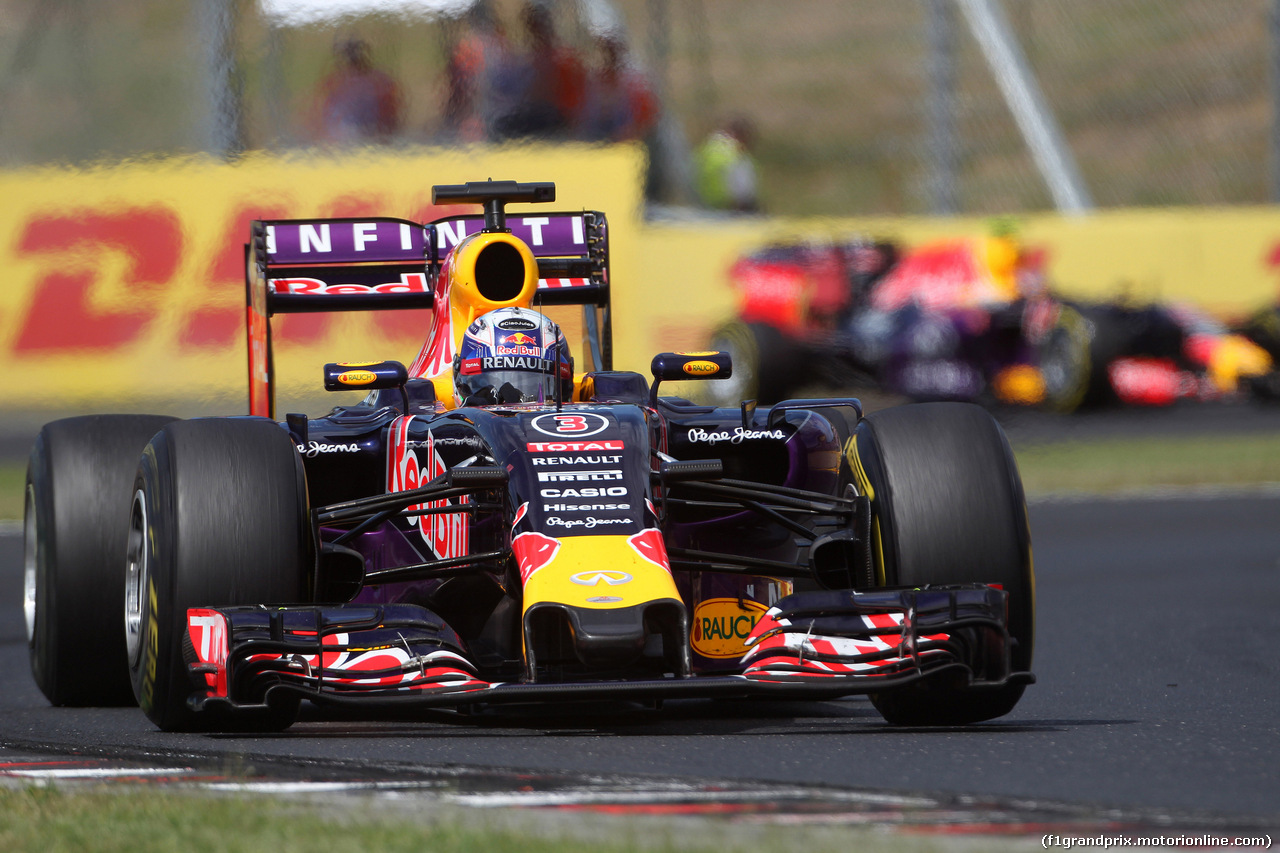 GP UNGHERIA, 26.07.2015 - Gara, Daniel Ricciardo (AUS) Red Bull Racing RB11