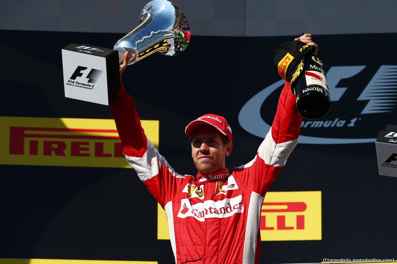 GP UNGHERIA, 26.07.2015 - Gara, Sebastian Vettel (GER) Ferrari SF15-T vincitore