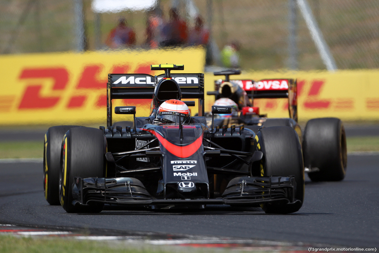 GP UNGHERIA, 26.07.2015 - Gara, Jenson Button (GBR)  McLaren Honda MP4-30.