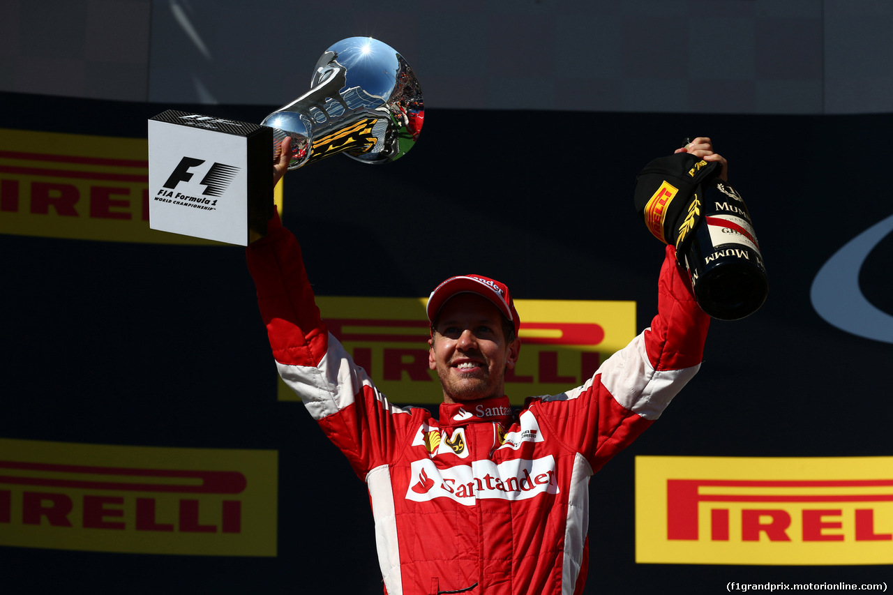 GP UNGHERIA, 26.07.2015 - Gara, Sebastian Vettel (GER) Ferrari SF15-T vincitore