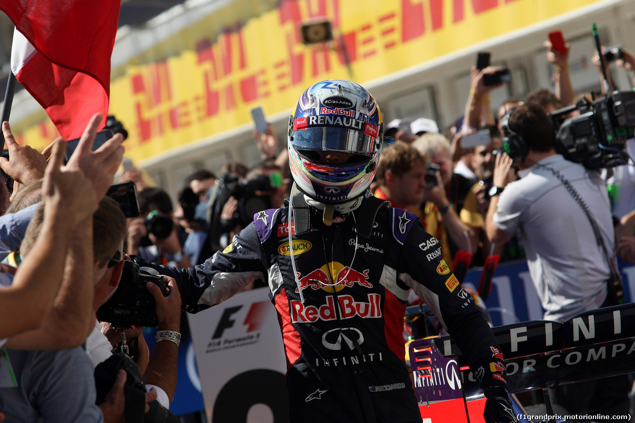 GP UNGHERIA, 26.07.2015 - Gara, terzo Daniel Ricciardo (AUS) Red Bull Racing RB11