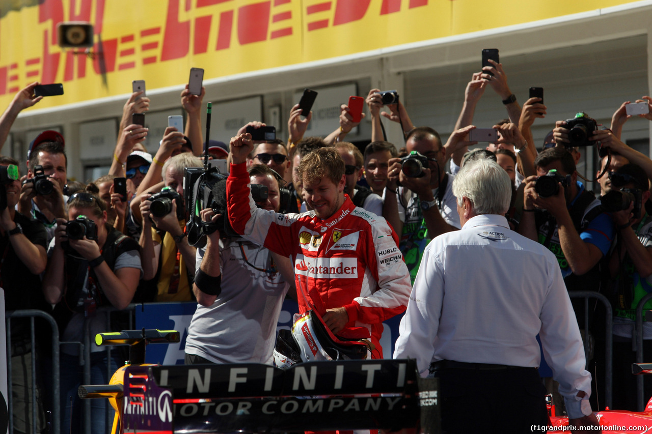 GP UNGHERIA, 26.07.2015 - Gara, 1st position Sebastian Vettel (GER) Ferrari SF15-T